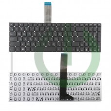 Клавиатура для ноутбука Asus X501, X551, X750 черная без рамки