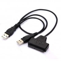 Кабель-адаптер Жесткий Диск HDD 2.5 Sata на USB 3.0  c кабелем питания
