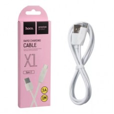 Кабель USB HOCO X1 Rapid Type-C, 3А, 1м, PVC (белый