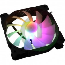 Вентилятор для корпуса 120x120x25 1STPLAYER F1 Black LED 5-color, 1000rpm, 3pin, F1-BK