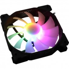 Вентилятор для корпуса 120x120x25 1STPLAYER F1 Black LED 5-color, 1000rpm, 3pin, F1-BK