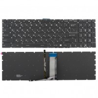 Клавиатура для ноутбука MSI GT62 черная без рамки, с подсветкой