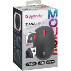 Мышь беспроводная Defender Tiana MB-055 черный,3D,1000dpi,бесшумн